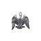 Charm for Jewelry Making - American Eagle 17x20mm Pewter Antique Silver Plated